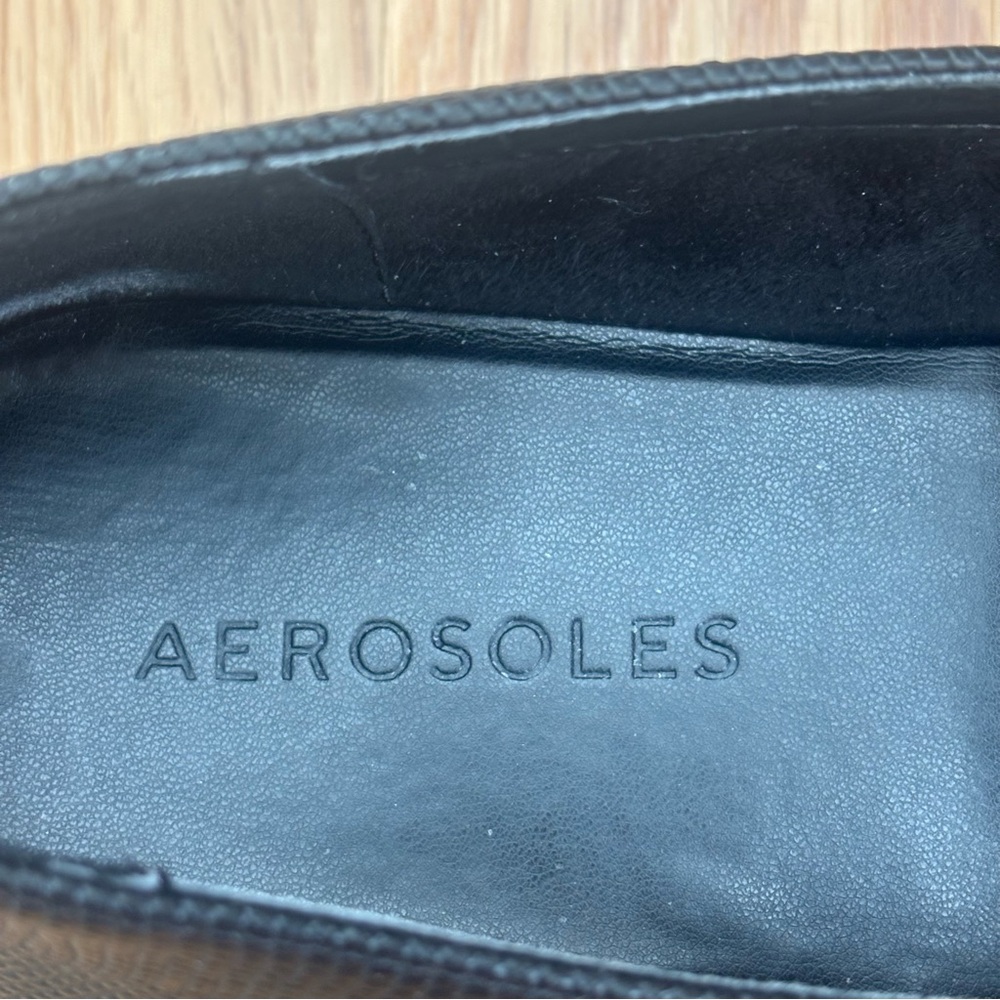 Aerosoles Black Brielle Loafers, Size 7.5 - Picture 9 of 11
